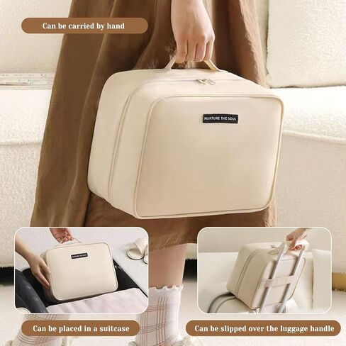 Shoe Bags for Travel, Travel Shoe Bag with Double Layer Storage - Fits 3-4 Pairs,Attaches to Luggage in Saudi Arabia