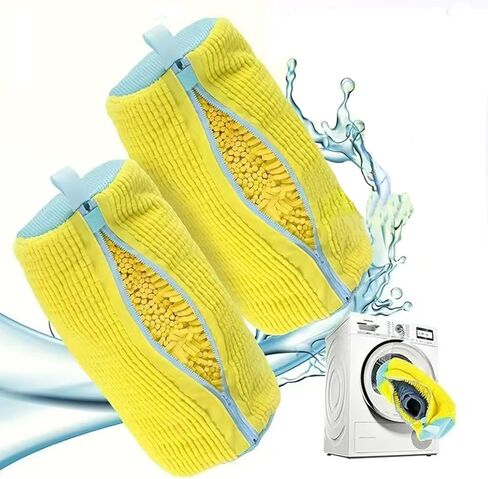 shoe washing machine bag: 2PCS Reusable Protective laundry shoe bag with Lock Zipper for All Sneakers Sports Shoes, Washer Dryer Safe for Family Use in Kuwait