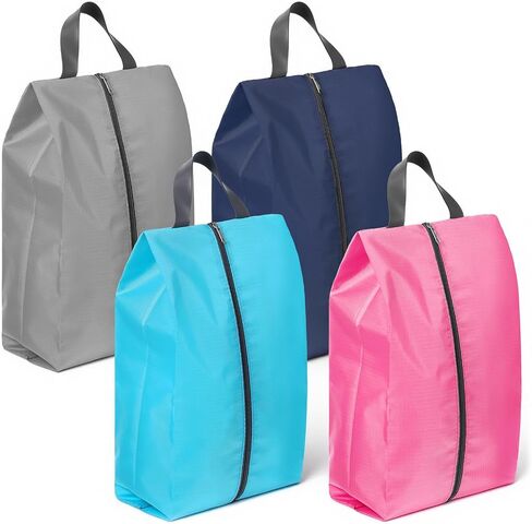 4 Pcs Shoe Bags for Travel, Travel Shoes Organizer with Zipper Golf Shoe Bag Reusable Water-proof Shoes Bag Portable Traveling Essentials in Kuwait