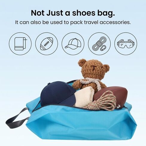 4 Pcs Shoe Bags for Travel, Travel Shoes Organizer with Zipper Golf Shoe Bag Reusable Water-proof Shoes Bag Portable Traveling Essentials in Kuwait