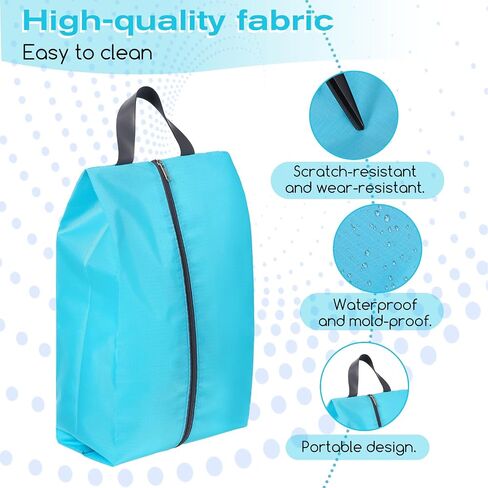4 Pcs Shoe Bags for Travel, Travel Shoes Organizer with Zipper Golf Shoe Bag Reusable Water-proof Shoes Bag Portable Traveling Essentials in Kuwait