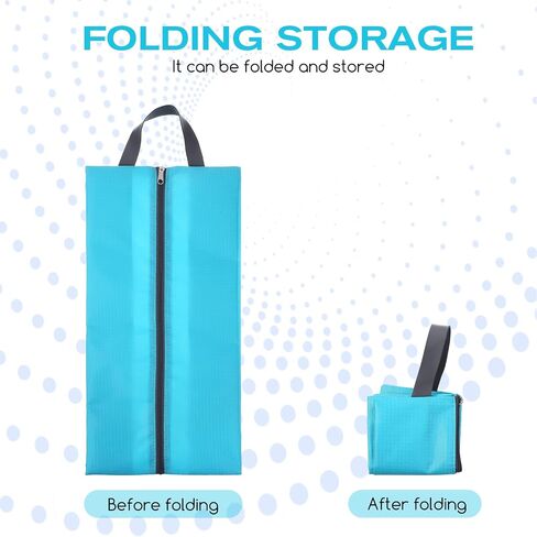 4 Pcs Shoe Bags for Travel, Travel Shoes Organizer with Zipper Golf Shoe Bag Reusable Water-proof Shoes Bag Portable Traveling Essentials in Kuwait