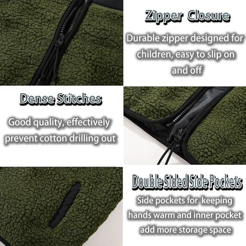 SNOW DREAMS Kid FLeece Jacket Boys Jacket Sherpa Full-Zip Jacket Warm Winter Coat in Saudi Arabia