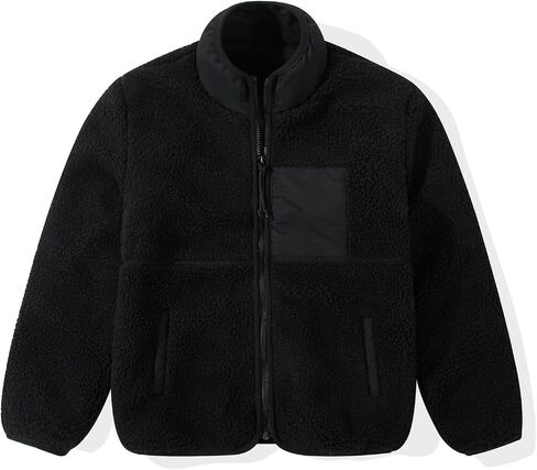 SNOW DREAMS Kid FLeece Jacket Boys Jacket Sherpa Full-Zip Jacket Warm Winter Coat in Saudi Arabia