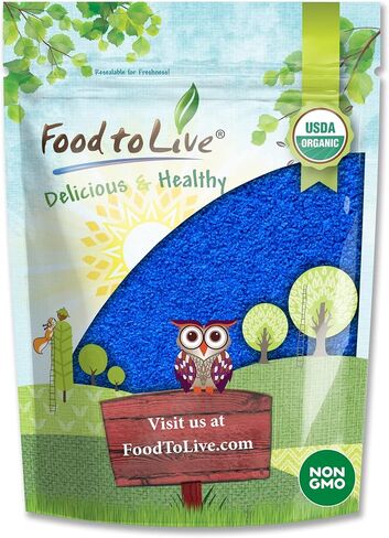 Food to Live Organic Blue Spirulina Powder, 2 Ounces – Non-GMO, Pure Raw Blue-Green Algae Extract, Vegan, Non-Irradiated, Great for Juices, Smoothies, Shakes, Drinks, and Food Coloring in Saudi Arabia