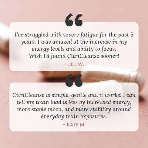 CitriCleanse Toxin Binder Supplement, Supports Heavy Metal Detox, Energy, & Overall Wellness, with Cilantro Extract, Grapefruit Pectin, & Fulvic Acid, Gluten Free, Vegan, Non GMO, 120 Ct in Saudi Arabia