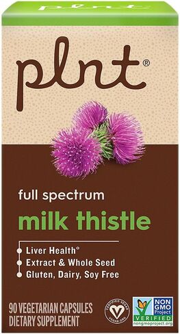 plnt Milk Thistle for Liver Health - Full Spectrum Extract & Whole Seed (90 Capsules) in Saudi Arabia