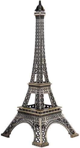 ZPSHYD Paris Eiffel Tower Model Eiffel Tower Metallic Statue Eiffel Tower Figurine for Souvenirs Vintage Alloy Model Desktop Decor Ornament Bronze (25cm/10inch) in Saudi Arabia