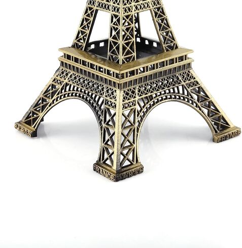 ZPSHYD Paris Eiffel Tower Model Eiffel Tower Metallic Statue Eiffel Tower Figurine for Souvenirs Vintage Alloy Model Desktop Decor Ornament Bronze (25cm/10inch) in Saudi Arabia