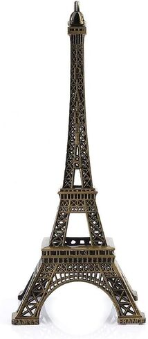 ZPSHYD Paris Eiffel Tower Model Eiffel Tower Metallic Statue Eiffel Tower Figurine for Souvenirs Vintage Alloy Model Desktop Decor Ornament Bronze (25cm/10inch) in Saudi Arabia