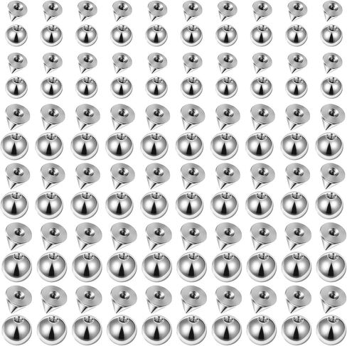 120Pcs Replacement Piercing Changing Balls and Spikes 16G Externally Threaded Piercing Balls 3/4/5mm Stainless Steel Ball for Septum Lip Labret Medusa Eyebros Tragus Helix Conch in Kuwait