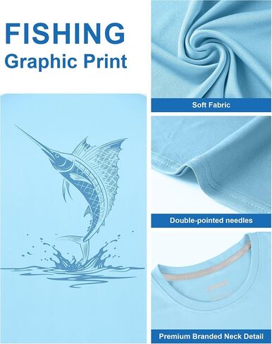 Men's Sun Shirts Short Sleeve, UPF 50+ UV Protection Fishing T-Shirt, Quick Dry Graphic Rash Guard Tee for Swim Surf in Saudi Arabia