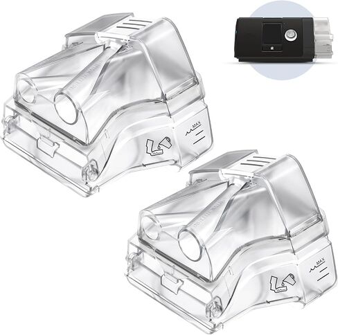 2 Pack Replacement Water Chamber Comparible with Airsense 10 and AirCurve 10, Replacement Humidifier Tank Compatible with S10 Series, CPAP Supplies in Saudi Arabia