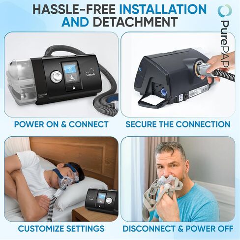 CPAP Tube Kit for Airsense 10-40 CPAP Filters and 6 Foot Heated CPAP Tube, Compatible with Airsense 10 and Aircurve 10 - Flexible CPAP Hose Prevents Rainouts in Saudi Arabia