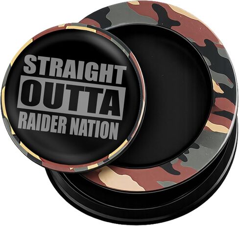 علبة تنظيم الحقيبة Duo Straight Outta Raider Nation Snus، تصميم ثنائي الحجرة، ختم دائري محكم الغلق، مخبأ للجيب يقلل من الرائحة، حاوية سفر مدمجة ثنائية باللون الأسود in Kuwait