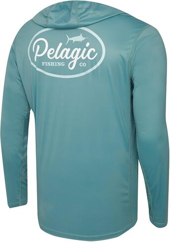 PELAGIC Apparel Men's Vaportek Circled Hooded Fishing Shirt in Kuwait