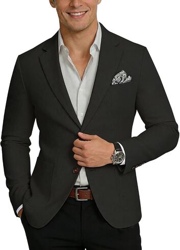 Linen Blazers for Mens Linen Suit Jackets Mens Lightweight Sports Coats Casual Blazer for Men Summer Blazer Slim Fit in Saudi Arabia