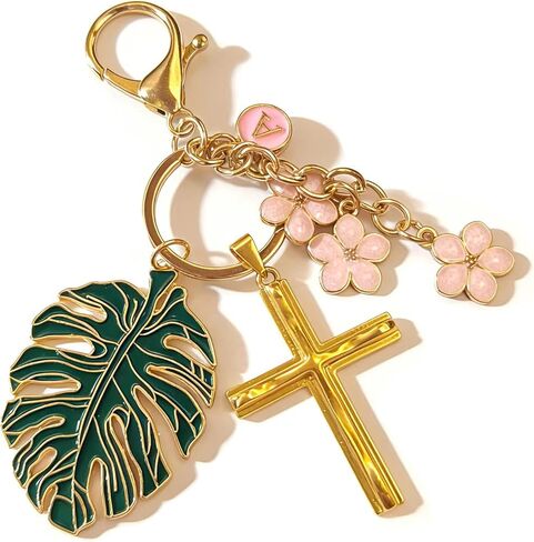 Cross Keychain for Women Jesus Christian Purse Bag Charms Key Charm Gifts for Women Purse Charms for Handbags in Saudi Arabia