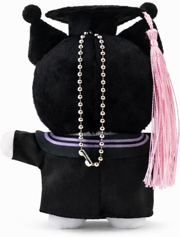 RELIGES Graduation Plush Keychain, 4.2 Inch Soft Graduation Plush Bag Charm with Cap and Gown, Cute Commemorative Keepsake for Graduates, Backpack Purse Pendant Decor (Black-S) in Saudi Arabia