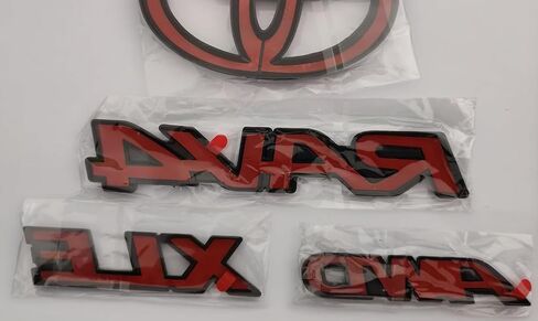 Set Black Out RAV-4 LE Emblems Overlay XLE Blackout AWD Matte Black (LE) in Kuwait