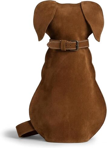 Hide & Play, Dog-Shaped Backpack, Pet Lover Accessory, Crossbody Bag, Travel Backpack, Full Grain Leather, Handmade (Old Tobacco) in Saudi Arabia