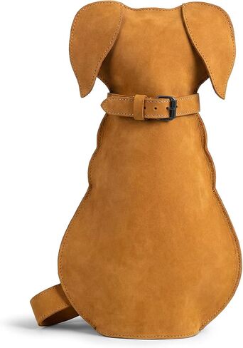 Hide & Play, Dog-Shaped Backpack, Pet Lover Accessory, Crossbody Bag, Travel Backpack, Full Grain Leather, Handmade (Old Tobacco) in Saudi Arabia