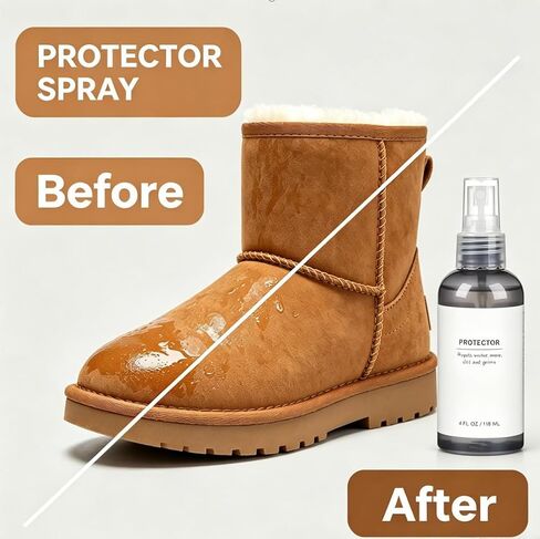 Suede Shoe Cleaner Kit with Cleaner, Protector Spray, Refresh, Brush and Eraser, Shoe Cleaning Care Kit for Suede Nubuck Sheepskin Boots in Saudi Arabia