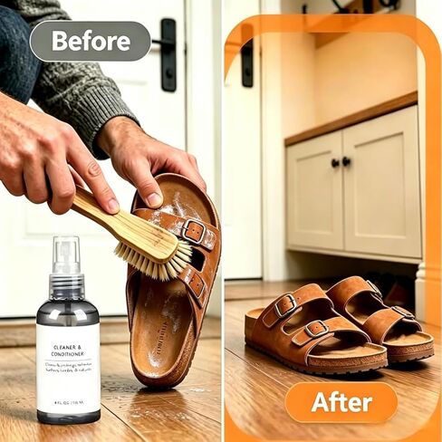 Suede Shoe Cleaner Kit with Cleaner, Protector Spray, Refresh, Brush and Eraser, Shoe Cleaning Care Kit for Suede Nubuck Sheepskin Boots in Saudi Arabia