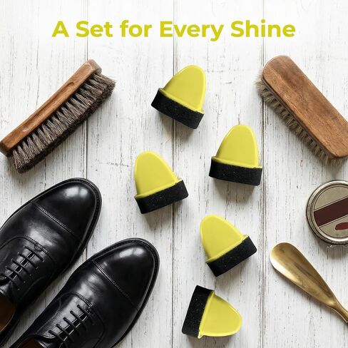 5 Pack Shoe Polish Applicator Sponge Instant Shine Brush for Shoes and Boots Foam Shoe Shine Tool for Leather Boot Polish Applicator with Soft Sponge for Shone and Conditioning Shoes in Kuwait