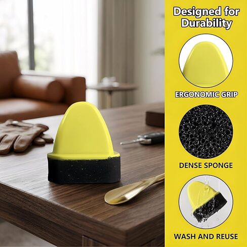 5 Pack Shoe Polish Applicator Sponge Instant Shine Brush for Shoes and Boots Foam Shoe Shine Tool for Leather Boot Polish Applicator with Soft Sponge for Shone and Conditioning Shoes in Kuwait
