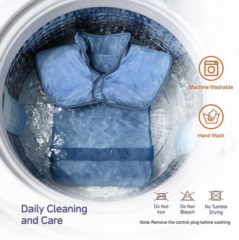 Large Heating Pad for Back Neck Shoulders, Electric Heating Pad for Back Pain Relief, 6 Heat Settings & 4 Timers 24"x33" Weighted Design, Birthday Christmas Gift for Women Men Mom Dad in Saudi Arabia