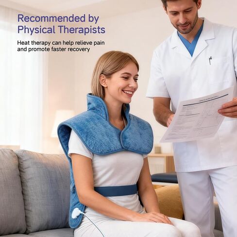 Large Heating Pad for Back Neck Shoulders, Electric Heating Pad for Back Pain Relief, 6 Heat Settings & 4 Timers 24"x33" Weighted Design, Birthday Christmas Gift for Women Men Mom Dad in Saudi Arabia
