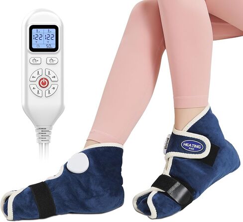 AOKESTE Heating Pad for Feet and Ankle,Heating Pad for Feet Neuropathy,Foot Heating Pad for Achilles Tendonitis Relief,Auto Shut Off,Heated Foot Warmers for Plantar Fasciitis Relief(2PCS) in Saudi Arabia