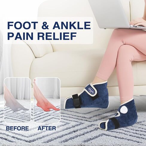AOKESTE Heating Pad for Feet and Ankle,Heating Pad for Feet Neuropathy,Foot Heating Pad for Achilles Tendonitis Relief,Auto Shut Off,Heated Foot Warmers for Plantar Fasciitis Relief(2PCS) in Saudi Arabia