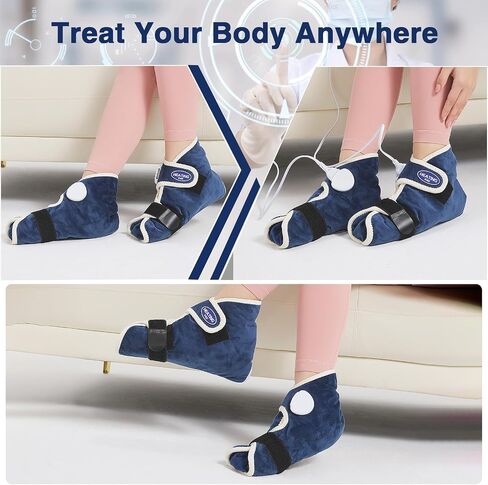 AOKESTE Heating Pad for Feet and Ankle,Heating Pad for Feet Neuropathy,Foot Heating Pad for Achilles Tendonitis Relief,Auto Shut Off,Heated Foot Warmers for Plantar Fasciitis Relief(2PCS) in Saudi Arabia
