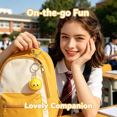 Dumpling Keychain, 6PCS Mini Dumplings Keychain, Dumpling Squishies Stress Relief Fidget Key Chain for Backpacks Keys Bags in Kuwait