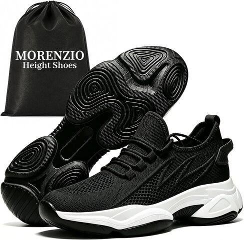 Height Increasing Shoes Hidden Lift Sneakers Men Women 2.4"-3.9" Height Boost Cushioned Casual Walking Shoes Lightweight in Kuwait