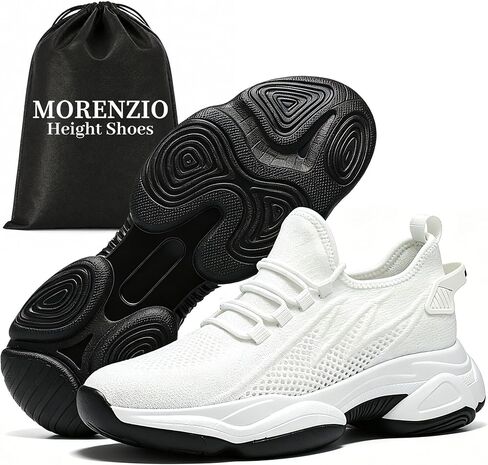 Height Increasing Shoes Hidden Lift Sneakers Men Women 2.4"-3.9" Height Boost Cushioned Casual Walking Shoes Lightweight in Kuwait