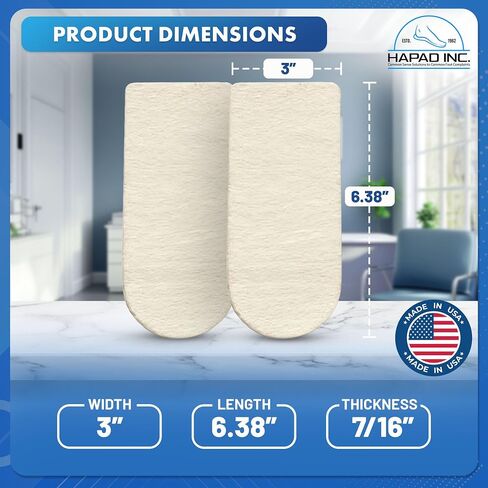 Hapad Length Heel Wedges, 3" x 7/16" in Saudi Arabia