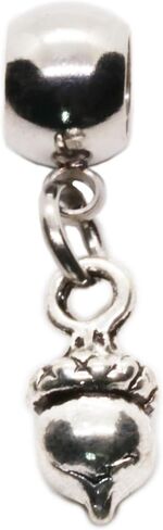 Dave The Bunny Acorn Charm لديكور المزرعة - ديكور مزرعة ريفي مع سحر من سبيكة معدنية لتزيين الشجرة ولمسات منزلية in Kuwait