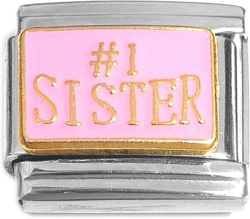 NewCharms Number One Sister Italian Charm in Kuwait
