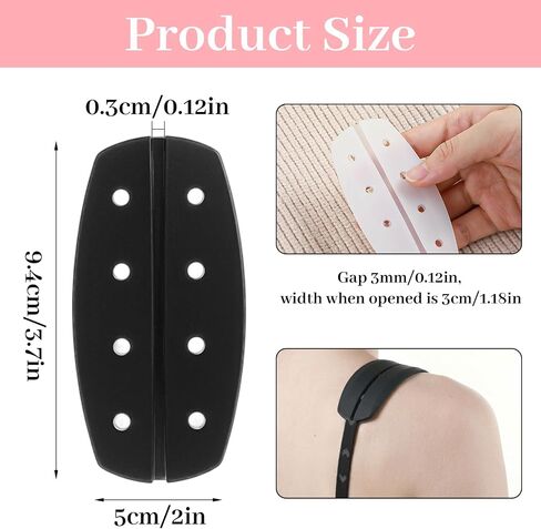12 Pcs Bra Strap Pads, 3 Colors Silicone Bra Strap Anti Slip Cushion, Soft Shoulder Straps Pad for Bras Straps Holders for Slipping, 2 Type Silicone Shoulder Protector Pads for Slipping Ease Shoulders in Saudi Arabia