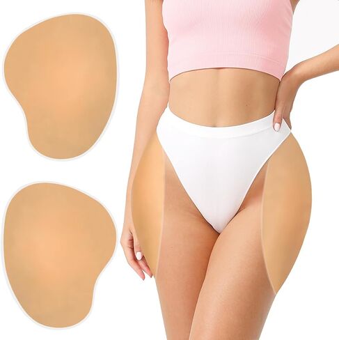 2PCS Sticky Silicone Hip Pads for Women Very Soft Self adhesive Silicone Butt Pads Natural Looking Hip Enhancer Pads in Saudi Arabia