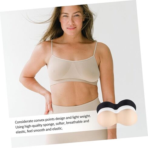 Breathable One-Piece Bra Inserts Lightweight Seamless Sponge Pads for Women Sports Yoga and Everyday Comfort 11X4.7 Inches in Saudi Arabia