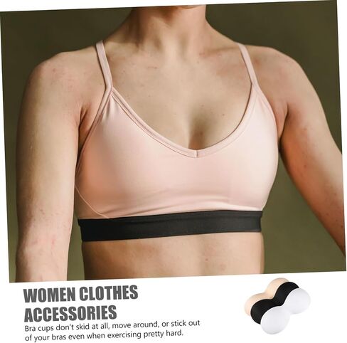 Breathable One-Piece Bra Inserts Lightweight Seamless Sponge Pads for Women Sports Yoga and Everyday Comfort 11X4.7 Inches in Saudi Arabia