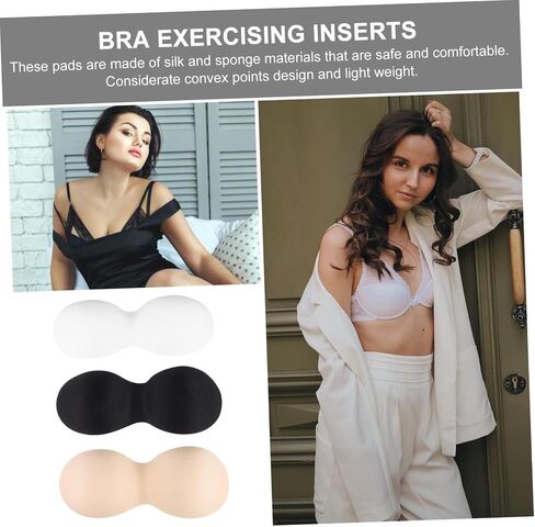 Breathable One-Piece Bra Inserts Lightweight Seamless Sponge Pads for Women Sports Yoga and Everyday Comfort 11X4.7 Inches in Saudi Arabia
