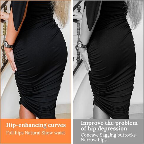 2 Pcs Hip Pads for Bigger Butt, Reusable Silicone Butt Pads for Women, Creates a Rounder Butt Hourglass Figure, Seamless Invisible (Skin Color) in Saudi Arabia