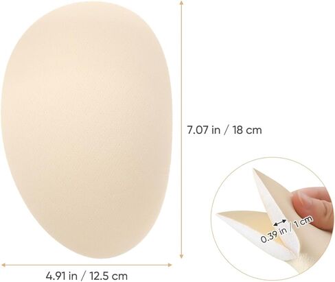 Homoyoyo 2 Pairs Foam Butt Pad Inserts Seamless Hip Dip Underwear Enhancer Reusable Lightweight Body Shaper Contour Padding Removable Lifting Cups Silhouete for Jeans Dresses Suits Beige in Saudi Arabia