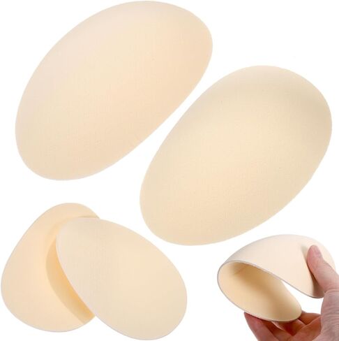 Homoyoyo 2 Pairs Foam Butt Pad Inserts Seamless Hip Dip Underwear Enhancer Reusable Lightweight Body Shaper Contour Padding Removable Lifting Cups Silhouete for Jeans Dresses Suits Beige in Saudi Arabia