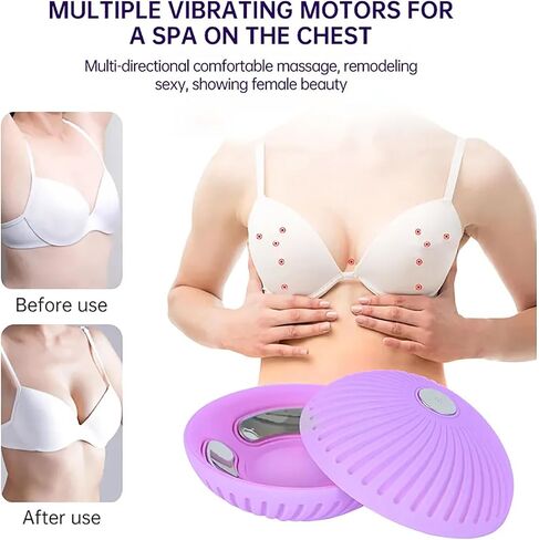Electric Breast Chest Massager, Vibration Bust Lift Enhancer Machine, 15 Gears Constant Temperature Hot Compress &15 Minutes Timer for Breast Growth and Prevent The Chest Sagging in Saudi Arabia